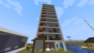 Minecraft Apartment Building Schematic (litematic)